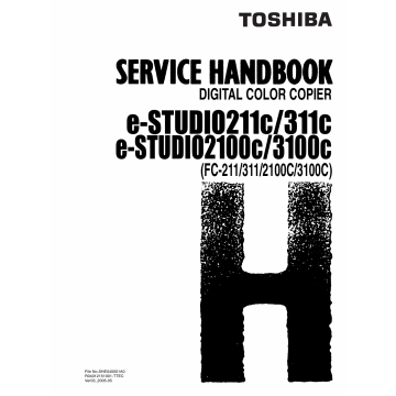TOSHIBA e-STUDIO 211C 311C 2100C 3100C FC211 311 2100C 3100C Service Handbook
