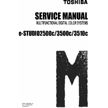 TOSHIBA e-STUDIO 2500C 3500C 3510C Service Manual