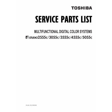 TOSHIBA e-STUDIO 2555C 3055C 3555C 4555C 5055C CSE Parts List Manual