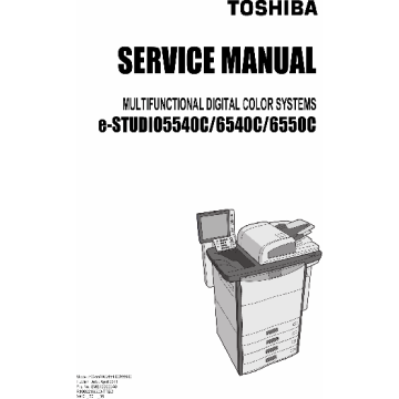 TOSHIBA e-STUDIO 5540C 6540C 6550C Service Manual