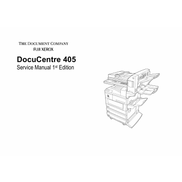Xerox DocuCentre 405 Parts List and Service Manual