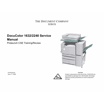Xerox DocuColor 1632 2240 Parts List and Service Manual