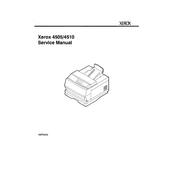 Xerox DocuPrint 4505 4510 Parts List and Service Manual