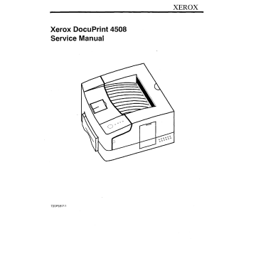 Xerox DocuPrint 4508 Parts List and Service Manual