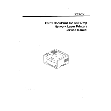 Xerox DocuPrint 4517 4517mp Service Manual