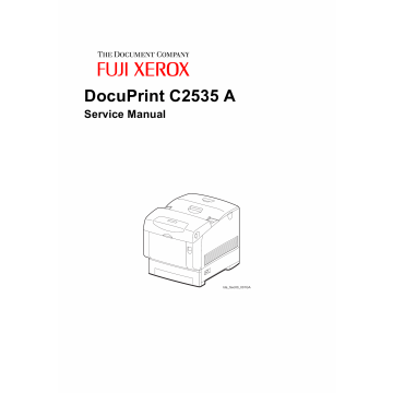 Xerox DocuPrint C2535 Fuji Color-Laser-Printer Parts List and Service Manual