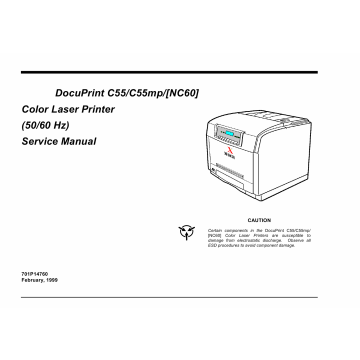 Xerox DocuPrint C55 C44mp NC60 Parts List and Service Manual