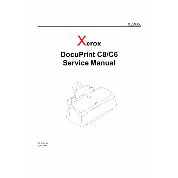 Xerox DocuPrint C8 C6 Service Manual