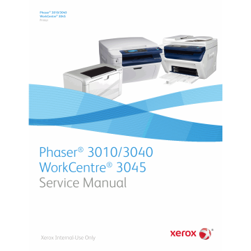 Xerox Phaser 3010 3040 WorkCentre-3045 Parts List and Service Manual