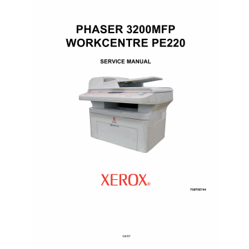 Xerox Phaser 3200-MFP WorkCentre-PE-220 Parts List and Service Manual