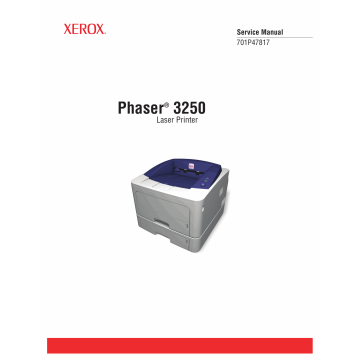 Xerox Phaser 3250 Parts List and Service Manual