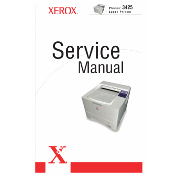 Xerox Phaser 3425 Parts List and Service Manual