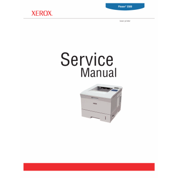 Xerox Phaser 3500 Parts List and Service Manual