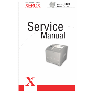 Xerox Phaser 4400 Parts List and Service Manual