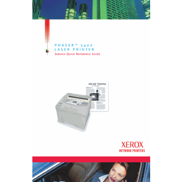 Xerox Phaser 5400 Parts List and Service Manual