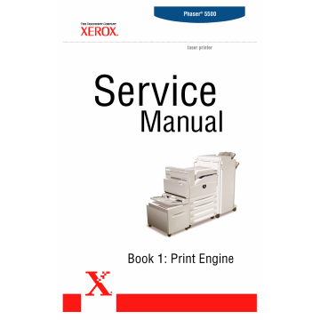 Xerox Phaser 5500 Parts List and Service Manual