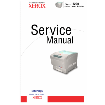 Xerox Phaser 6200 Parts List and Service Manual