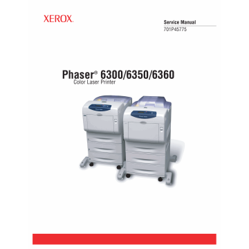 Xerox Phaser 6300 6350 6360 Parts List and Service Manual