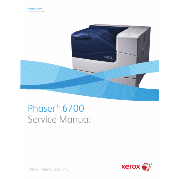 Xerox Phaser 6700 Parts List and Service Manual