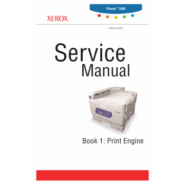Xerox Phaser 7400 With-Options Parts List and Service Manual
