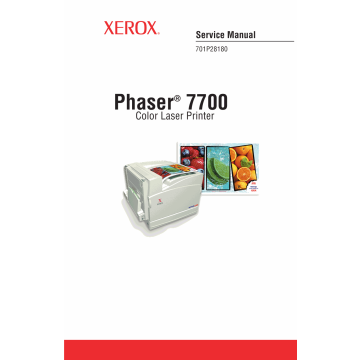 Xerox Phaser 7700 Parts List and Service Manual