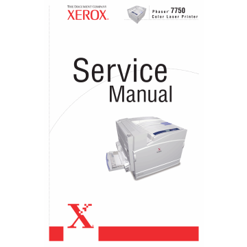Xerox Phaser 7750 Parts List and Service Manual