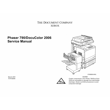 Xerox Phaser 790 DocuColor 2006 Parts List and Service Manual