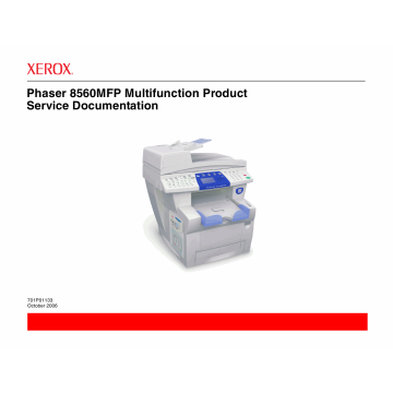 Xerox Phaser 8560-MFP Parts List and Service Manual