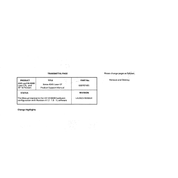 Xerox Printer 4045 Parts List and Service Manual