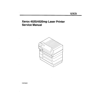 Xerox Printer 4520 4520mp Parts List and Service Manual