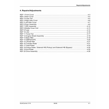 Xerox WorkCentre 3119 Parts List Manual