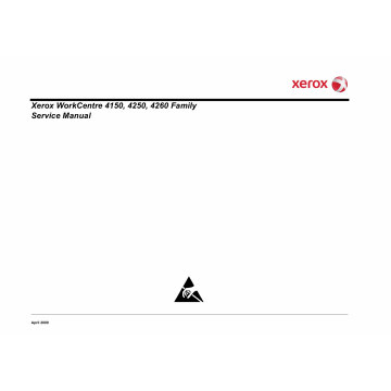 Xerox WorkCentre 4150 4250 4260 Parts List and Service Manual