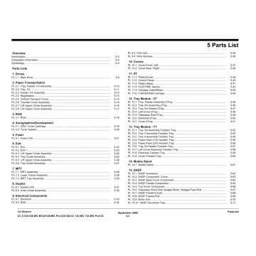 Xerox WorkCentre M123 M128 PRO-123 128 C123 C128 Parts List Manual
