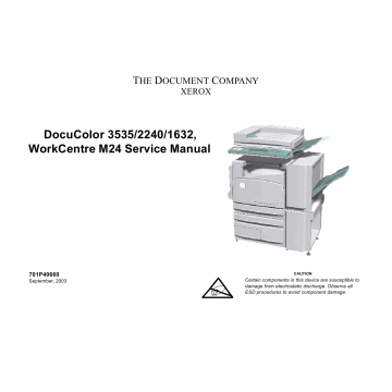 Xerox WorkCentre M24 DocuColor-3535 2240 1632 Parts List and Service Manual