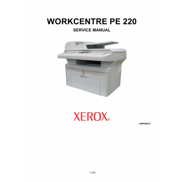 Xerox WorkCentre PE-220 Parts List and Service Manual
