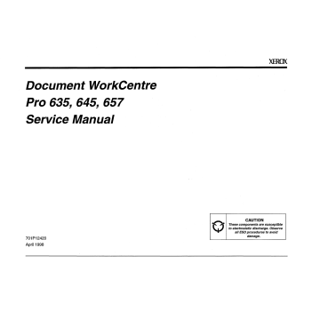Xerox WorkCentre Pro-636 645 657 Parts List and Service Manual