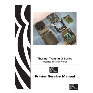 Zebra Label GK420t GX420t GX430t Maintenance Service Manual