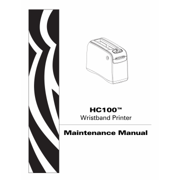 Zebra Label HC100 Maintenance Service Manual