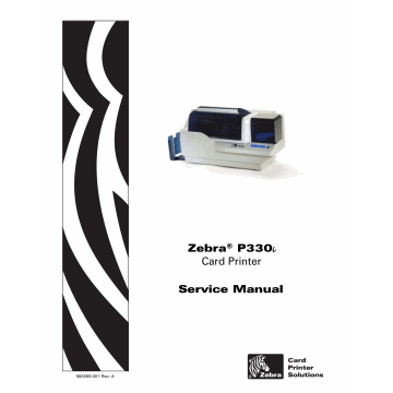 Zebra Label P330i Service Manual