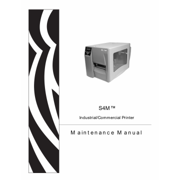 Zebra Label S4M Maintenance Service Manual