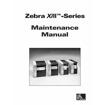 Zebra Label Z90 140 170 220 XiII Maintenance Service Manual