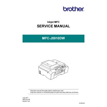 Brother Inkjet-MFC J5910DW Service Manual