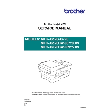 Brother Inkjet-MFC J6520DW J6720DW J6920DW J6925DW Service Manual