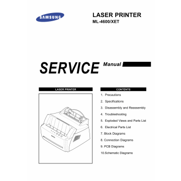 Samsung Laser-Printer ML-4600 Parts and Service Manual