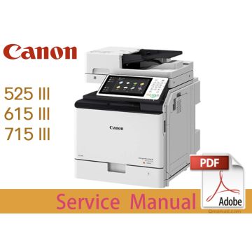 Canon imageRUNNER iR ADV 525 III 615 III 715 III i Service Manual.