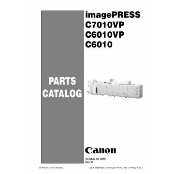 CANON imagePRESS C6010 C6010VP C7010VP Parts Manual PDF download