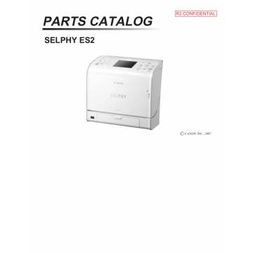 Canon SELPHY ES2 Parts Catalog Manual