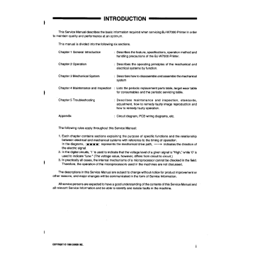 Canon Wide-Format-BubbleJet BJ-W7000 Parts and Service Manual