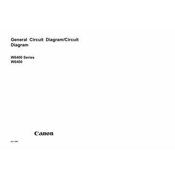 Canon Wide-Format-InkJet W6400 Circuit Diagram