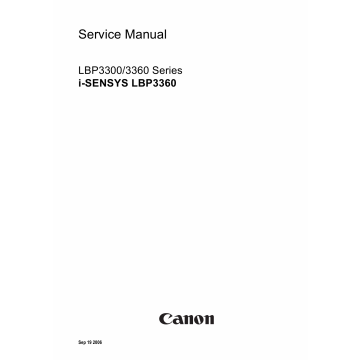 Canon imageCLASS LBP-3360 Service Manual